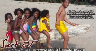 Marc Algernon's children Marques, Zuri, Janae, Hannah, Ayoki, King camping at Orosco River in Matura, Summer vacation in Sweet T&T, Sweet TnT Magazine, Trinidad and Tobago, Trini, vacation, travel