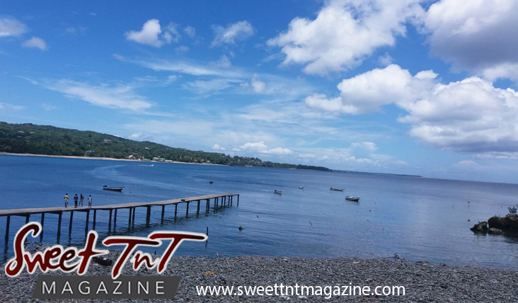 An afternoon at Plymouth, Tobago, sea, blue sky, jetty, by Kielon Hilaire, in Sweet T&T, Sweet TnT Magazine, Trinidad and Tobago, Trini, vacation, travel