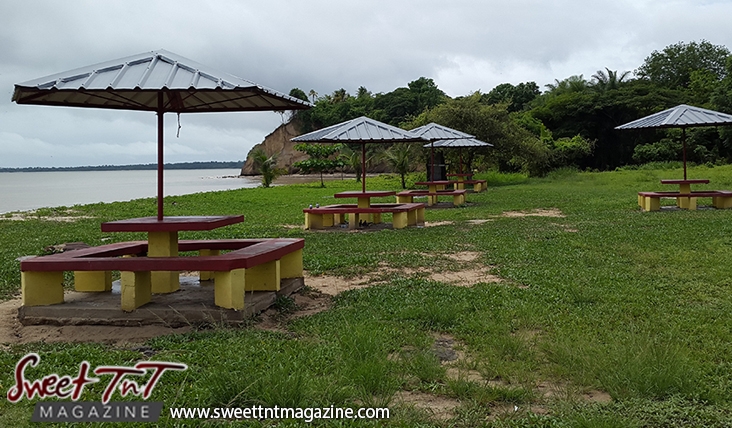 Icacos benches grass trees by Marika Mohammed for story Icacos end of Trinidad in Sweet T&T, Sweet TnT, Trinidad and Tobago, Trini, vacation, travel