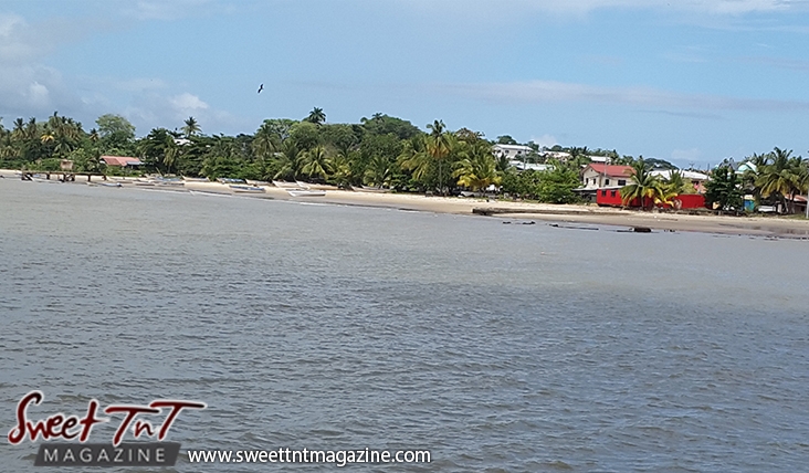 Icacos water shore sky red house by Marika Mohammed for story Icacos end of Trinidad in Sweet T&T, Sweet TnT, Trinidad and Tobago, Trini, vacation, travel