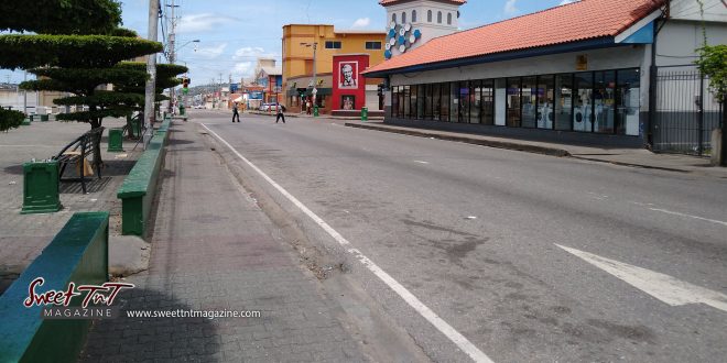 Survive the lockdown. San Juan, Eastern Main Road, Trinidad.