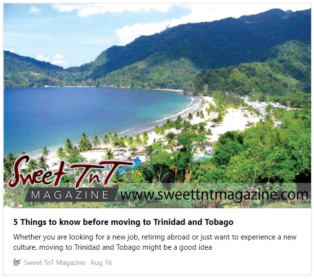 5 Things to know before moving to Trinidad and Tobago