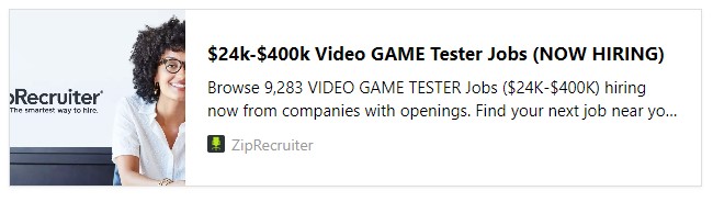 Video Game tester