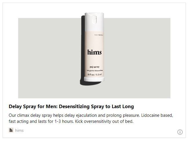 Delay Spray for Men: Desensitizing Spray to Last Long | hims