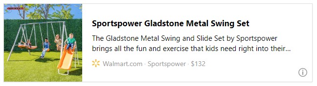Sportspower Gladstone Metal Swing Set