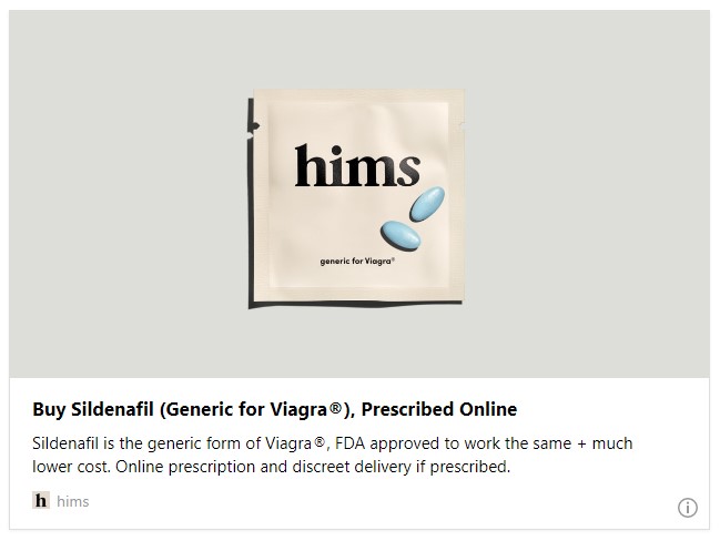 Buy Sildenafil (Generic for Viagra®), Prescribed Online | hims