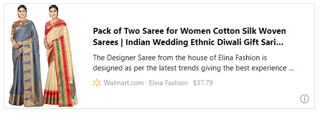 Pack of Two Saree for Women Cotton Silk Woven Sarees | Indian Wedding Ethnic Diwali Gift Sari Combo