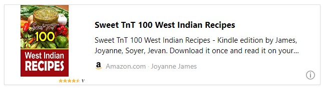 Sweet TnT 100 West Indian Recipes 1