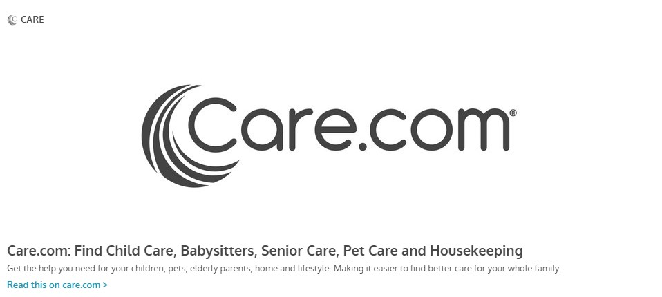 Care.com: Find Child Care, Babysitters, Senior Care, Pet Care and Housekeeping