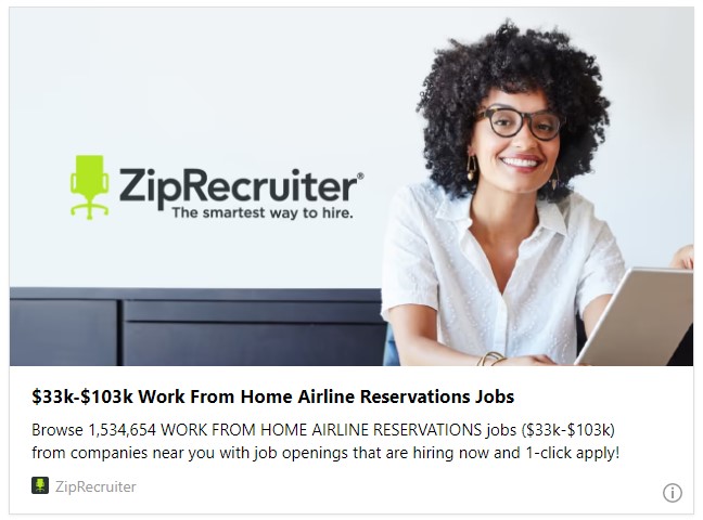 $33k-$103k Work From Home Airline Reservations Jobs