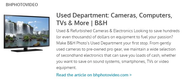 Used Department: Cameras, Computers, TVs & More | B&H