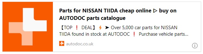 Parts for NISSAN TIIDA cheap online ▷ buy on AUTODOC parts catalogue