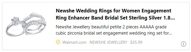 Newshe Wedding Rings for Women Engagement Ring Enhancer Band Bridal Set Sterling Silver 1.8Ct Cz Size 7