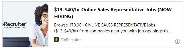 $13-$40/hr Online Sales Representative Jobs (NOW HIRING)