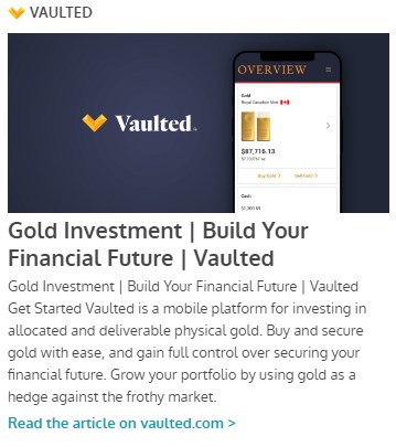 Gold Investment | Build Your Financial Future | Vaulted