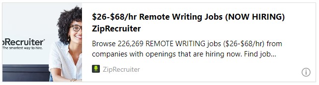 $26-$68/hr Remote Writing Jobs (NOW HIRING) ZipRecruiter