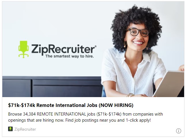 $71k-$174k Remote International Jobs (NOW HIRING)