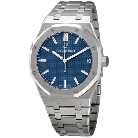audemars piguet royal oak blue dial automatic mens watch 15500st.oo .1220st.01