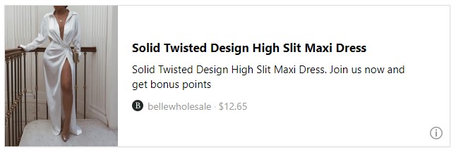 Solid Twisted Design High Slit Maxi Dress