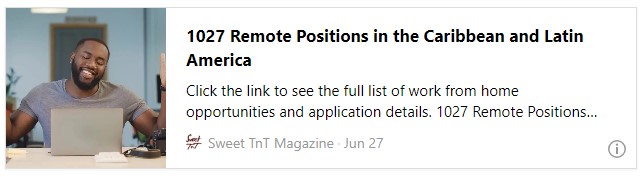 1027 Remote Positions in the Caribbean and Latin America - Sweet TnT Magazine