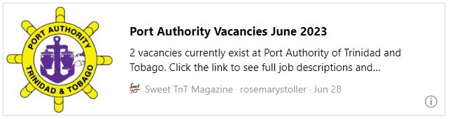 Port Authority Vacancies June 2023 - Sweet TnT Magazine