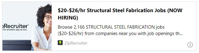 $20-$26/hr Structural Steel Fabrication Jobs (NOW HIRING)