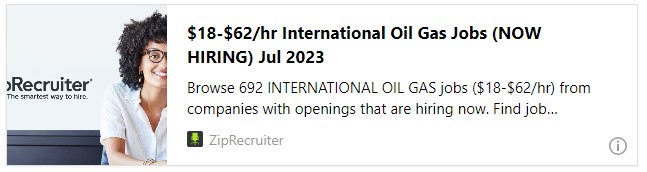 $18-$62/hr International Oil Gas Jobs (NOW HIRING) Jul 2023