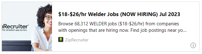 $18-$26/hr Welder Jobs (NOW HIRING) Jul 2023