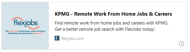 KPMG - Remote Work From Home Jobs & Careers | FlexJobs