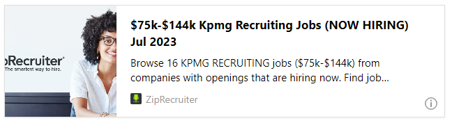 $75k-$144k Kpmg Recruiting Jobs (NOW HIRING) Jul 2023