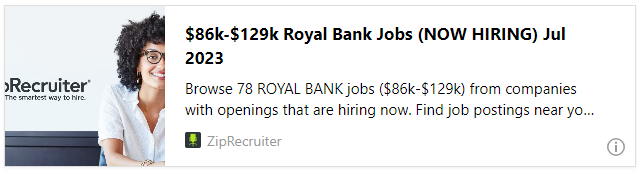 $86k-$129k Royal Bank Jobs (NOW HIRING) Jul 2023