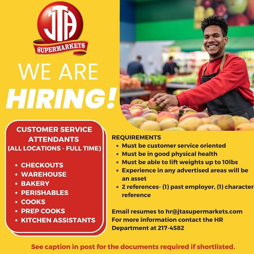 JTA Supermarket Vacancies