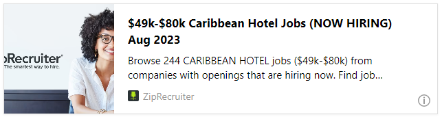 $49k-$80k Caribbean Hotel Jobs (NOW HIRING) Aug 2023