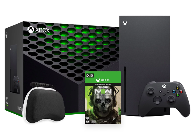 Latest Xbox Series X Gaming Console Bundle - 1TB SSD Black Xbox Console and Wireless Controller with Call of Duty Modern Warfare II and Mytrix Controller Protective Case