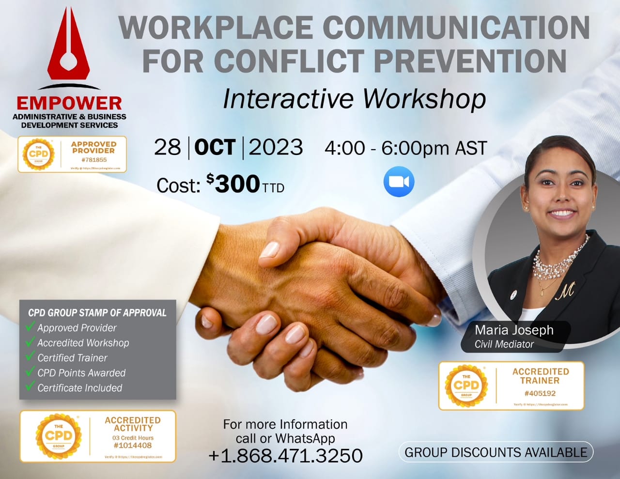 WORKPLACE COMMUNICATION FOR CONFLICT PREVENTION, EMPOWER ADMINISTRATIVE & BUSINESS DEVELOPMENT SERVICES , 