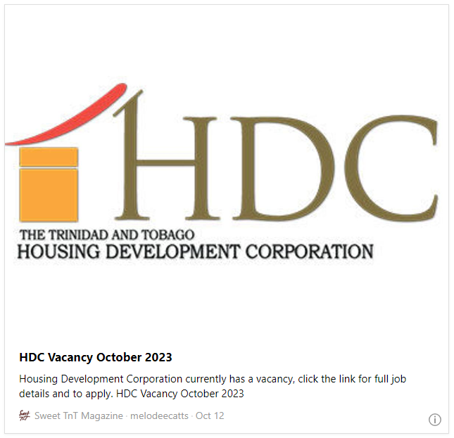 HDC Vacancy October 2023