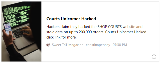 Courts Unicomer Hacked - Sweet TnT Magazine