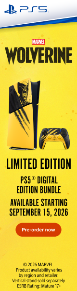 PlayStation®5 Digital Edition Console 825 GB - Marvel’s Wolverine Battle Yellow Limited Edition Bundle