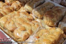 Pigeon Peas plait bread made with pigeon peas flour. Pigeon Peas Festival